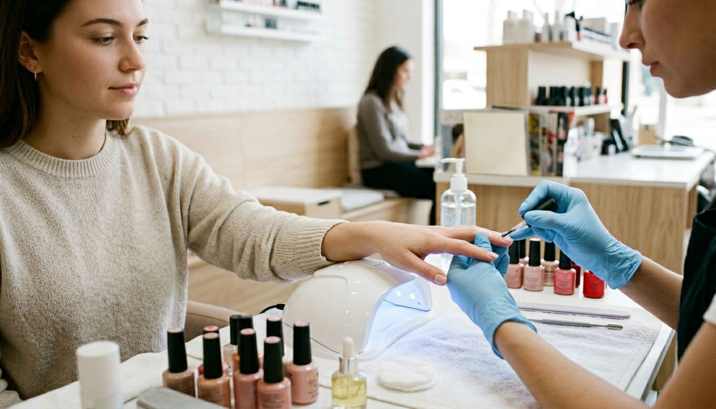 1 Dinge, die man wissen sollte, bevor man das erste Mal Gelnägel macht translates to 10 things you should know before getting gel nails for the first time.
